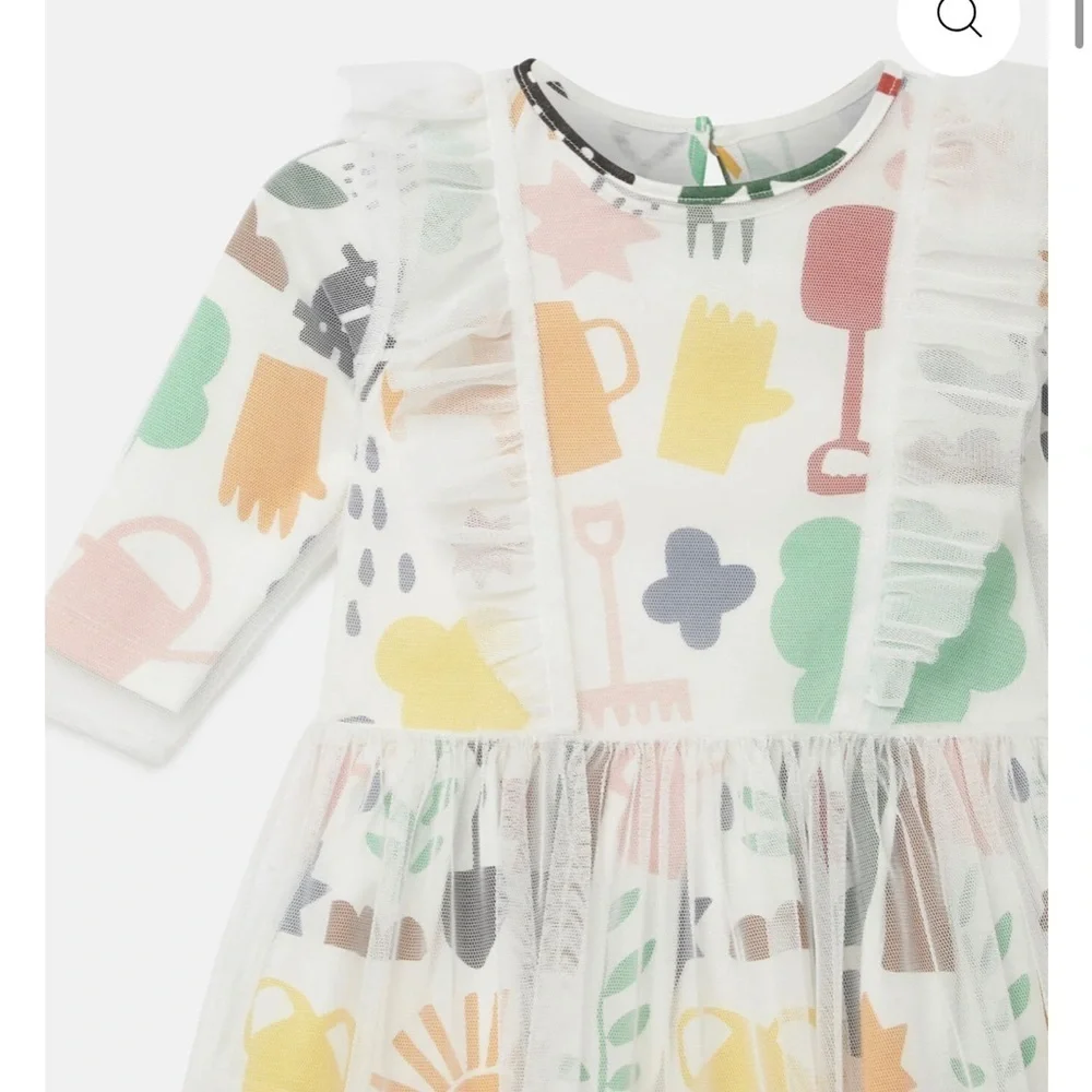 Stella McCartney Kids Multicolor Graphic Dress - Picture 4 of 7